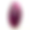 N7 - pendentif en pierre - agate rose et quartz goutte facettée 61mm - 8741140001626