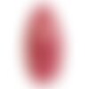 N18 - pendentif en pierre - agate rose et quartz goutte facettée 63mm - 8741140001732
