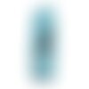 N26 - pendentif porcelaine céramique empreintes plante feuille 52mm bleu turquoise - 8741140004092