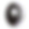 Pendentif pierre - agate donut 42mm blanc marron café n33 - 8741140005037