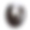 Pendentif pierre - agate donut 42mm blanc marron café n32 - 8741140005020