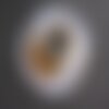 Pendentif pierre - agate donut 45mm blanc marron n12 - 8741140004924