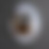 Pendentif pierre - agate donut 40mm blanc marron n5 - 8741140004856
