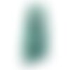 N73 - pendentif porcelaine céramique nature feuilles 47mm vert turquoise - 8741140004566