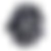 1pc - cabochon pierre soleil synthese galaxy rond 14mm bleu noir paillettes - 8741140005426