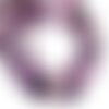 2pc - perles de pierre - fluorite violette ovales 16x12mm - 8741140005167
