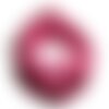 5pc - colliers tours de cou 45cm suédine rose fuchsia 2x1mm  4558550012500
