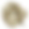 1pc - collier ruban soie teint à la main 85 x 2.5cm beige marron taupe pastel soie116 - 4558550003294