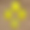 1pc - cabochon de pierre - jade rond 20mm jaune fluo - 4558550027597