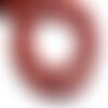 20pc - perles de pierre - jaspe rouge mat givré boules 4mm - 8741140008519
