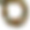 20pc - perles de pierre - agate boules facettées 4mm blanc orange vert kaki - 8741140007567