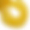 10pc - perles de pierre - jade boules 8mm jaune safran moutarde -  8741140008595