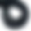 6pc - perles de pierre - onyx noir mat sablé givré boules facettées 10mm - 8741140007949