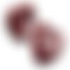1pc - pendentif en pierre - jaspe rouge grand coeur 45mm - 8741140007826