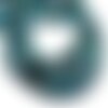 10pc - perles de pierre - jaspe paysage automne bleu turquoise rondelles 8x5mm -  8741140007758