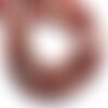 10pc - perles de pierre - jaspe rouge mat givré rondelles 8x5mm - 8741140007819