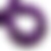 10pc - perles turquoise synthèse reconstituée olives torsadées twist 18mm violet - 8741140009820