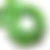 10pc - perles turquoise synthèse reconstituée gouttes 18x14mm vert - 8741140009615