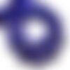 10pc - perles turquoise synthèse reconstituée gouttes 18x14mm bleu nuit - 8741140009561