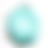 10pc - colliers tours de cou tissu organza et coton 45cm bleu turquoise - 4558550000309