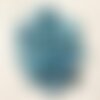 6pc - perles en verre ovales 18x13mm bleu turquoise   4558550005113