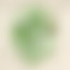 10pc - breloques pendentifs nacre fleurs 15mm vert   4558550018441
