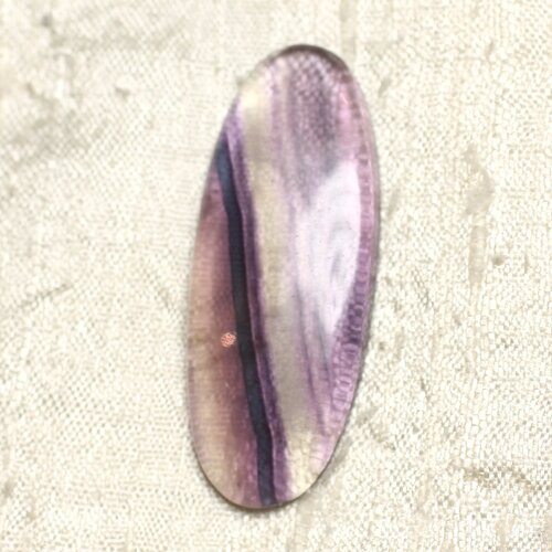 Cabochon de pierre - fluorite ovale 47x19mm n7 -  4558550079985