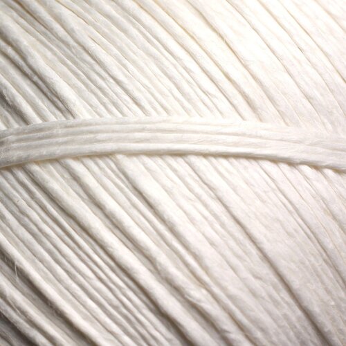 Bobine 160 metres env - fil corde cordon ficelle lin 1mm blanc - 8741140010864