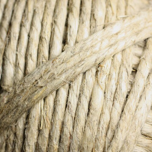 Bobine 60 mètres env - fil corde cordon ficelle chanvre 4-5mm beige ecru - 8741140010901