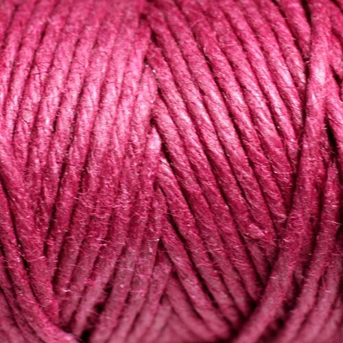 Bobine 20 mètres - cordon ficelle chanvre 1.5mm violet rose magenta - 8741140011205