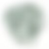 1pc - collier ruban soie teint à la main 88 x 1.5cm gris (ref soie105)   4558550003409