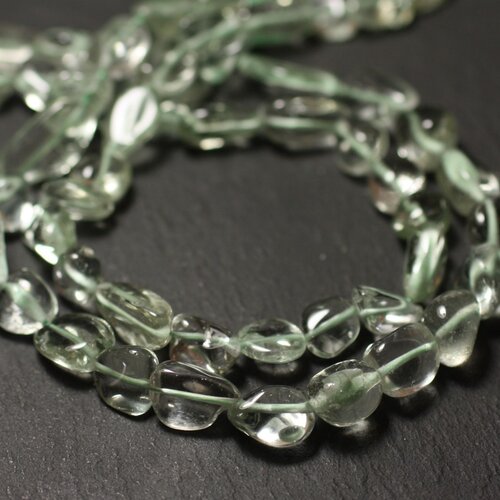10pc - perles de pierre - améthyste verte prasiolite olives 7-13mm - 8741140011601