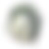 Collier ruban soie teint à la main 130x1.8cm gris vert kaki soie188 - 8741140003309