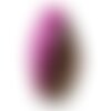 N2 - pendentif en pierre - agate rose et quartz goutte facettée 55mm - 8741140001572