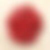 20pc - perles céramique porcelaine boules 6mm rouge irisé -  8741140010635