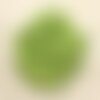 20pc - perles céramique porcelaine boules 6mm vert clair anis irisé -  8741140010666