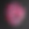 10pc - perles breloques pendentifs nacre lune 13mm rouge rose - 4558550012692