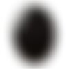 N11 - pendentif pierre semi précieuse - agate noire et blanche rond 48mm - 8741140014152