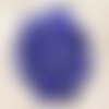6pc - perles en verre ovales 18x13mm bleu roi -  4558550005120