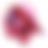 1pc - collier ruban soie teint à la main 85 x 2.5cm violet rose rouge bordeaux (ref soie143)   4558550002938