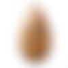 N26 - pendentif pierre semi précieuse - jaspe paysage beige goutte 52mm - 8741140015418