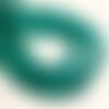 10pc - perles pierre - jade boules 8mm bleu vert paon canard turquoise