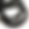 10pc - perles de pierre - onyx noir mat sablé givré boules 8mm zig zag brillants - 8741140015890