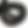 10pc - perles de pierre - onyx noir mat sablé givré boules 8mm cercles brillants - 8741140015883