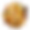 1pc - pendentif ambre naturelle baltique donut pi 15-22mm