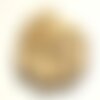 2pc - perles céramique porcelaine olives riz fuseaux 31mm jaune clair pastel - 8741140017436