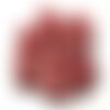 6pc - perles céramique porcelaine gouttes 21mm rouge rose corail - 8741140017207