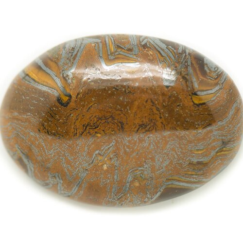 N1 - cabochon pierre - oeil de fer tigre ovale 31x29mm - 8741140018167
