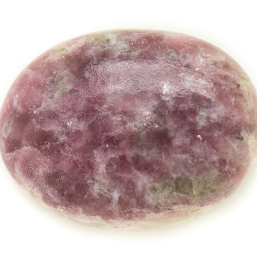 N9 - cabochon pierre - lépidolite violet rose ovale 29x22mm - 8741140017993