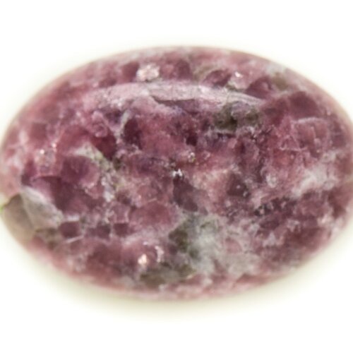 N8 - cabochon pierre - lépidolite violet rose ovale 28x19mm - 8741140017986